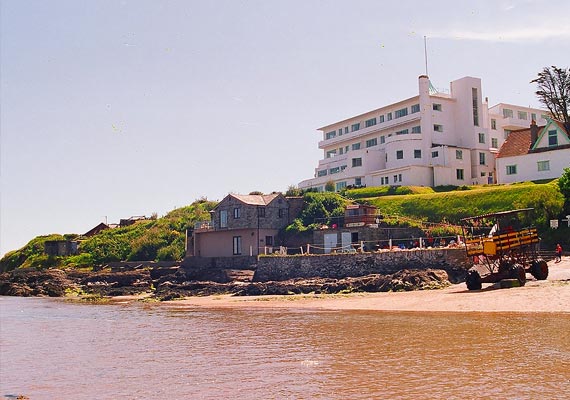 Fisherman’s Cottage sits in the shadow of the upmarket Art Deco Burgh Island Hotel that has had many famous guests over the years. These include Noel Coward, Edward and Mrs. Simpson and Agatha Christie who was inspired to write ‘And Then there were None’ and ‘Evil Under the Sun’.